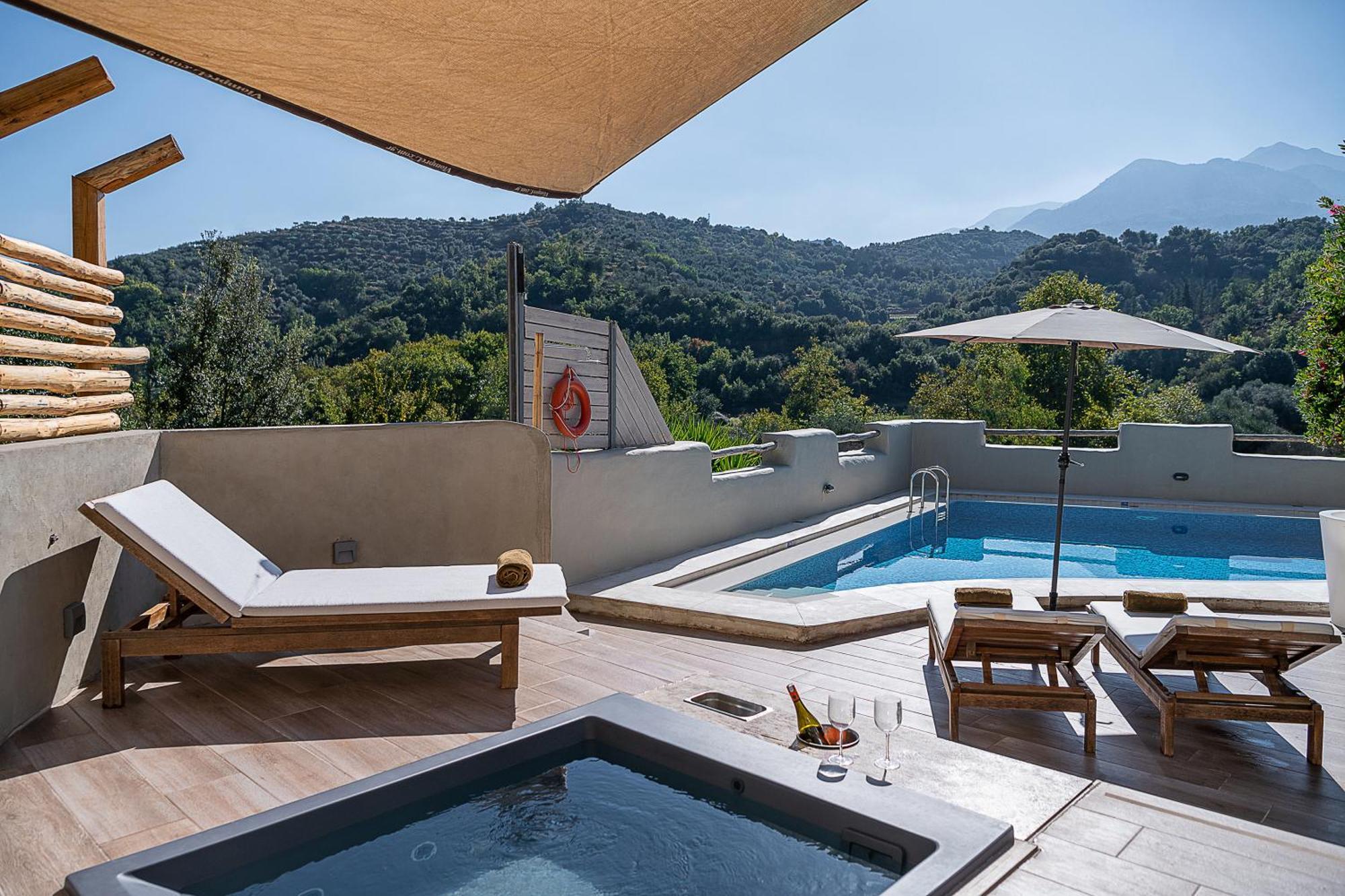 Verekinthos Villas - Pool, Hot Tub, Bbq, Kids Playground, Stunning Mountain Views Yerolakkos Exterior photo